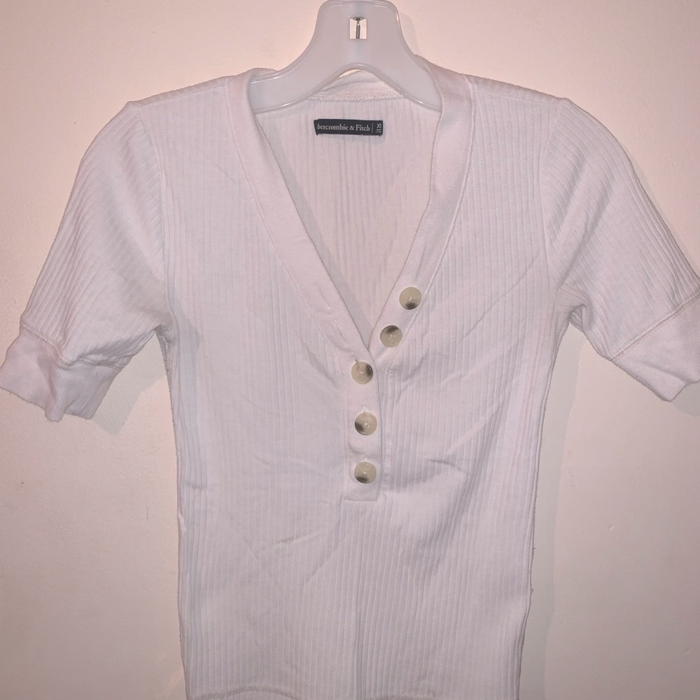 White Abercrombie shirt